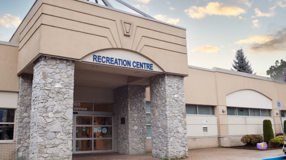Exterior view of the Hope Library entrance, showcasing the welcoming entrance to the recreation center.