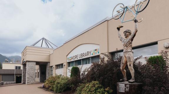 The exterior of the Hope Library in BC.