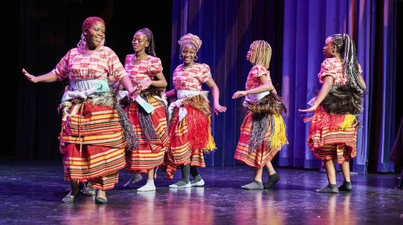 Women dancing for Black History Month