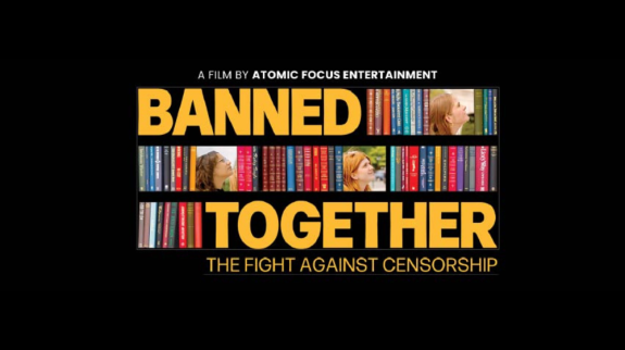 Movie poster for documentary "Banned Together - The Fight Against Censorship".