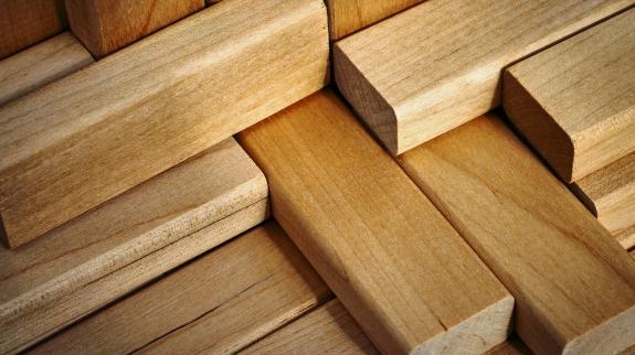 Background texture of wooden blocks.
