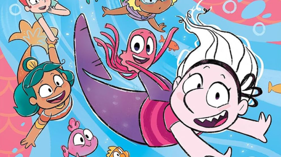 Greta Whiteshark illustration from book cover.