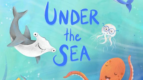 BC Summer Reading Club 2026 poster with bright illustrations of sea animals in the ocean.