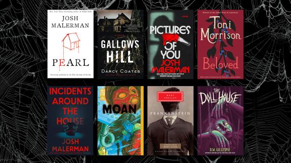 A selection of horror novels for Halloween.