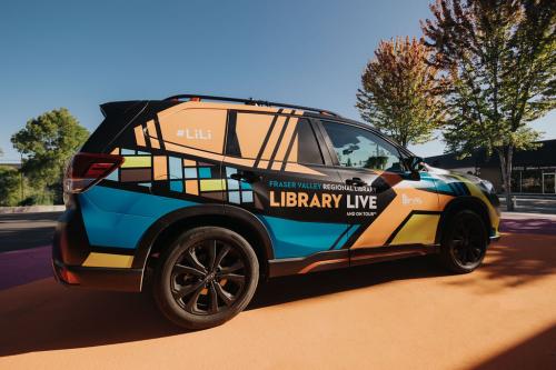 Subaru Library Live & On Tour car wrap.