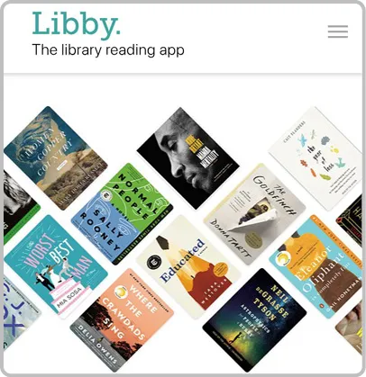 The Libby app offers a selection of digital books.
