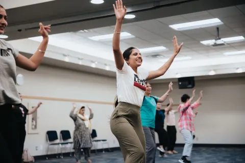 A Bhangra Dance Aerobics program at Clearbrook Library