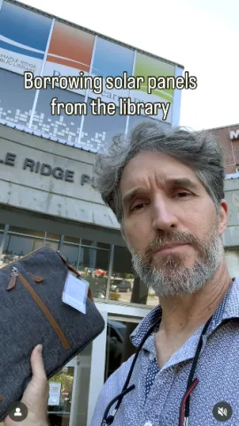 A Maple Ridge Public Library customer posts about his experience with FVRL Solar Panels on social media.