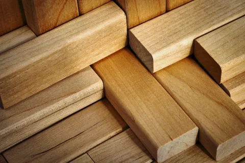 Background texture of wooden blocks.