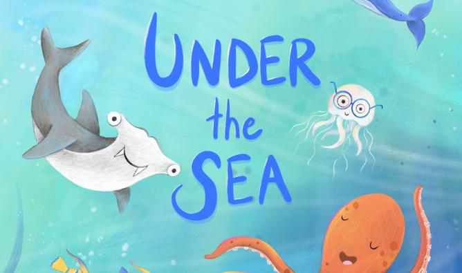BC Summer Reading Club 2026 poster with bright illustrations of sea animals in the ocean.